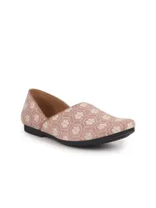 FAUSTO Men Embroidery Ethnic Half Cut Slip On Lightweight Mojaris