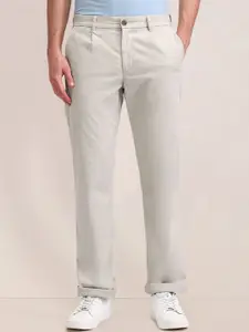 U.S. Polo Assn. Men Bruce Mid-Rise Straight Fit Chinos Trousers