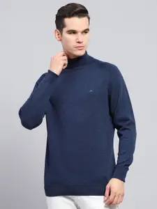Monte Carlo Men High Neck Full Sleeve  Woollen Pullover