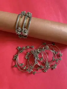 ATIBELLE Set Of 17 Silver-Plated Bangles