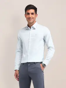 U.S. Polo Assn. Men Classic Checks Printed Cotton Tailored Fit Semiformal Shirt