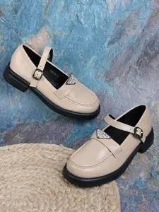 Jove Women Round Toe Platform Sandals with Buckles