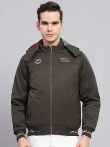 Monte Carlo Men Hooded Solid Casual Sporty Jacket