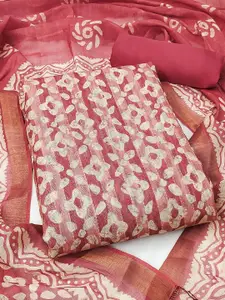 Peachmode Floral Printed Pure Cotton Unstitched Dress Material