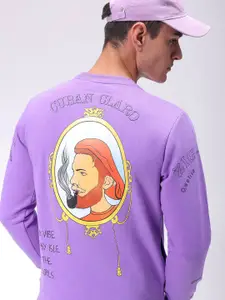 The Indian Garage Co Men Printed Round Neck Pullover Sweatshirt