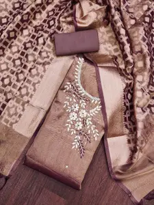 Maroosh Ethnic Motifs Embellished Beads & Stones Unstitched Dress Material