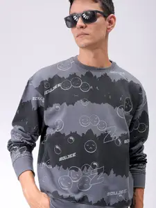 The Indian Garage Co Men Abstract Printed Sweatshirt
