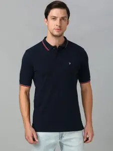 Van Heusen Innerwear Men Solid Polo Collar Pure Cotton T-shirt