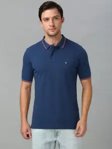 Van Heusen Innerwear Men Solid Polo Collar Pure Cotton T-shirt