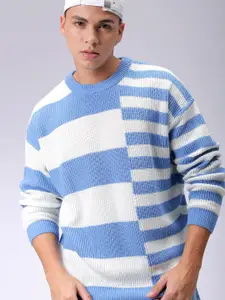 The Indian Garage Co Men Striped Pullover
