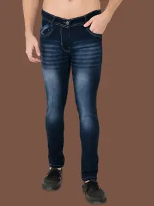 LINARIA Men Classic Mid-Rise Slim Fit Heavy Fade Jeans