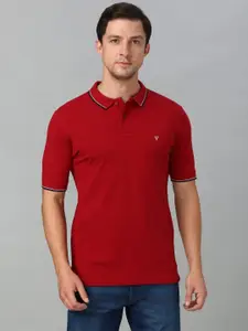 Van Heusen Innerwear Men Solid Polo Collar Pure Cotton T-shirt