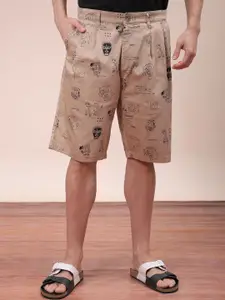 The Indian Garage Co Men Mid-Rise Printed Shorts
