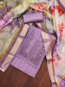 Maroosh Embellished Beads and Stones Unstitched Dress Material