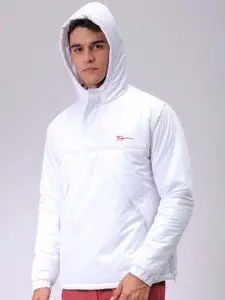 The Indian Garage Co Men Hooded Slim Fit Bomber Jacket