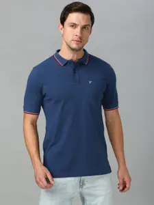 Van Heusen Innerwear Men Solid Polo Collar Pure Cotton T-shirt