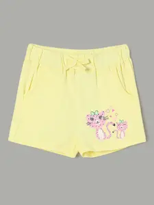 Juniors by Lifestyle Girls Cotton Mid-Rise Floral Printed Shorts