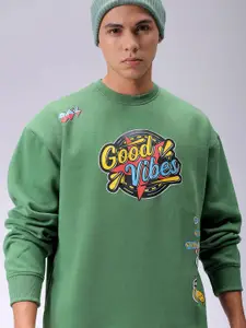 The Indian Garage Co Men Typography Printed Long Sleeves Sweatshirt