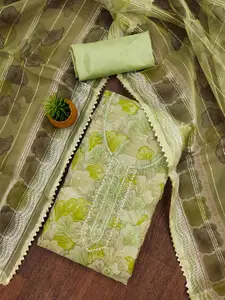 Maroosh Embellished Sequinned Organza Unstitched Dress Material