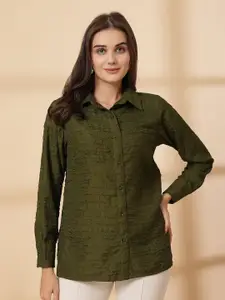 plusS Women Opaque Casual Shirt