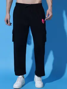 GRIFFEL Men Straight Fit Mid Rise Track Pants