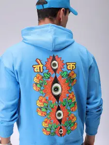 The Indian Garage Co Men Graphic Printed Hooded Long Sleeves Pullover Sweatshirt
