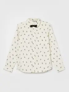 Fame Forever by Lifestyle Boys Spread Collar Conversational Printed Cotton Casual Shirt