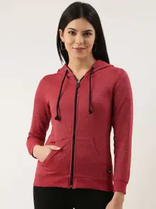 ARISE Women Hooded Front-Open Sweatshirt