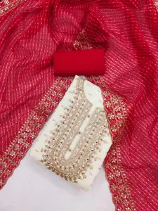 Maroosh Embellished Unstitched Dress Material