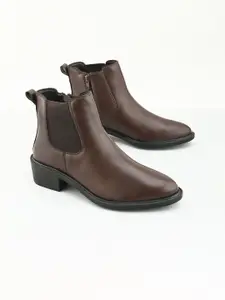 The Roadster Lifestyle Co Women Block Heeled Chelsea Boots