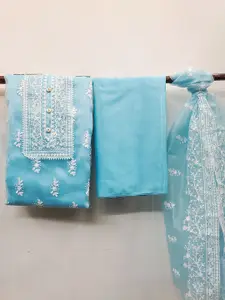 Maroosh Embroidered Organza Unstitched Dress Material