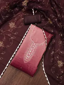 Maroosh Embellished Unstitched Dress Material