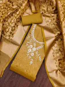 Maroosh Embellished Beads and Stones Unstitched Dress Material