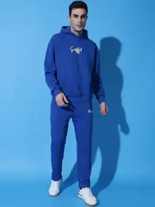 GRIFFEL Men Printed Hooded Tracksuits