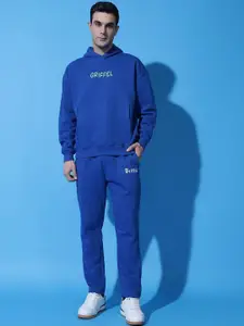 GRIFFEL Men Printed Hooded Tracksuits