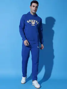 GRIFFEL Men Printed Hooded Tracksuits