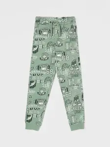 Fame Forever by Lifestyle Boys Typography Printed Cotton Mid-Rise Jogger