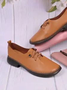 Jove Women Round Toe PU Loafers