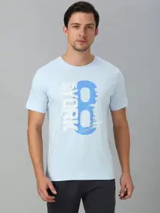 Van Heusen Innerwear Men Typography Printed Round Neck Cotton T-shirt