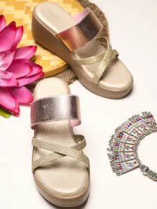 CLOG LONDON Women Open Toe Wedge Sandals