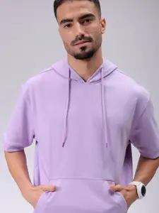 The Indian Garage Co Men Hooded Short Sleeves Sweatshirt