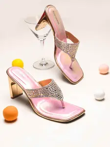 CLOG LONDON Women Embellished Party Slim Heeled Sandals