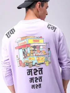 The Indian Garage Co Men Graphic Printed Cotton Sweatshirt