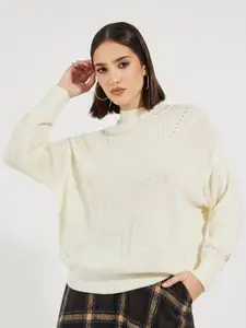 Styli Women Regular Length Regular Fit High Neck Jumper