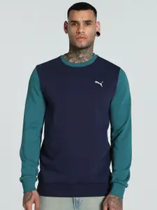Puma Men Colourblocked Cotton Winter Sweatshirt