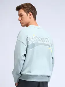 Flying Machine Men Typography Printed Cotton Sweatshirt