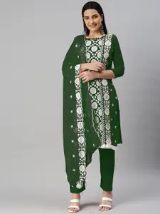 Maroosh Floral Embroidered Unstitched Dress Material