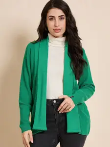 CREATIVE LINE Self Design Woollen Open Front Shrug