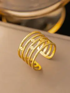 MYKI Gold-Plated Stainless Steel Finger Ring