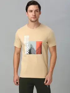 Van Heusen Innerwear Men Graphic Printed Round Neck Cotton T-shirt